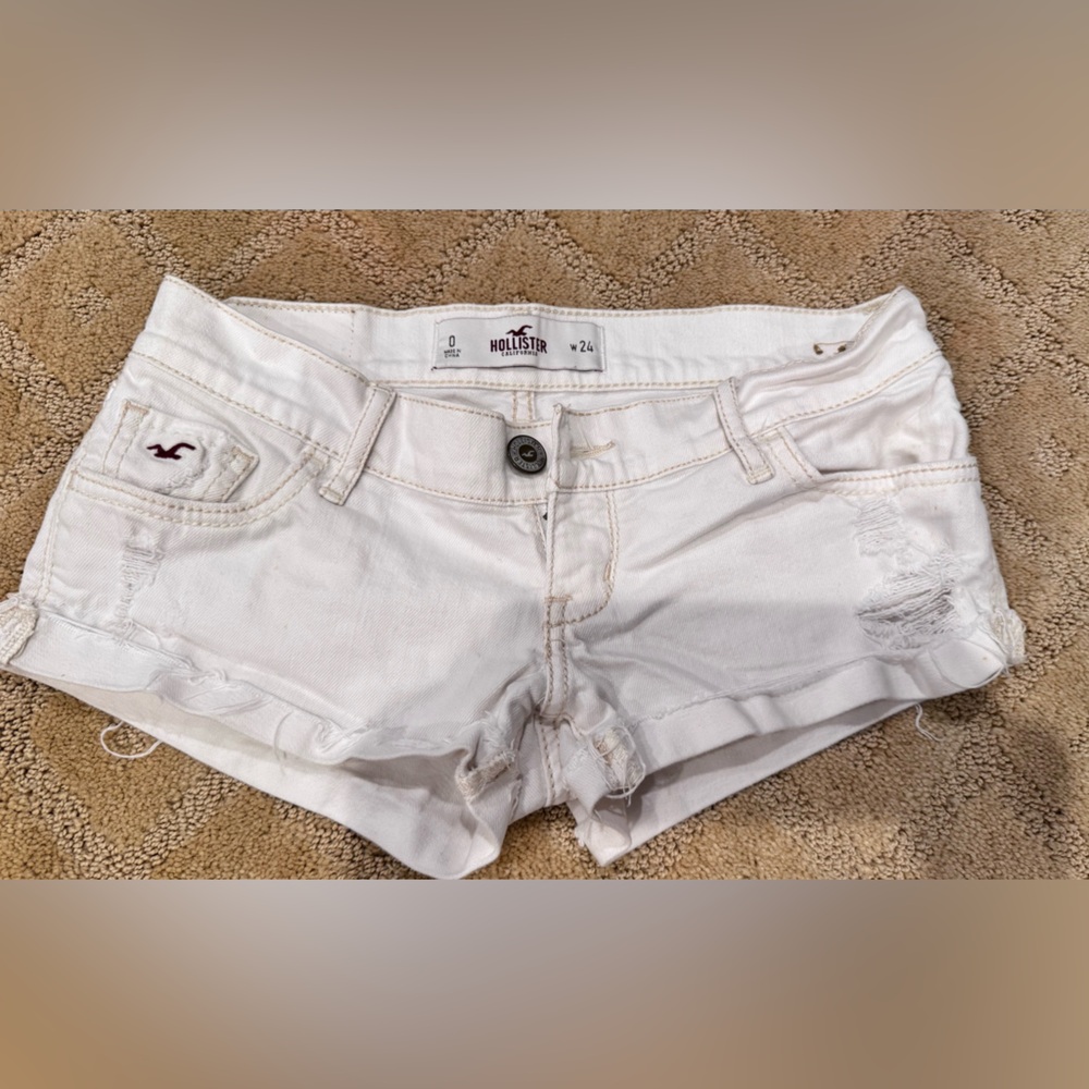 Hollister Denim jeans white  Women Shorts size 24 (0)